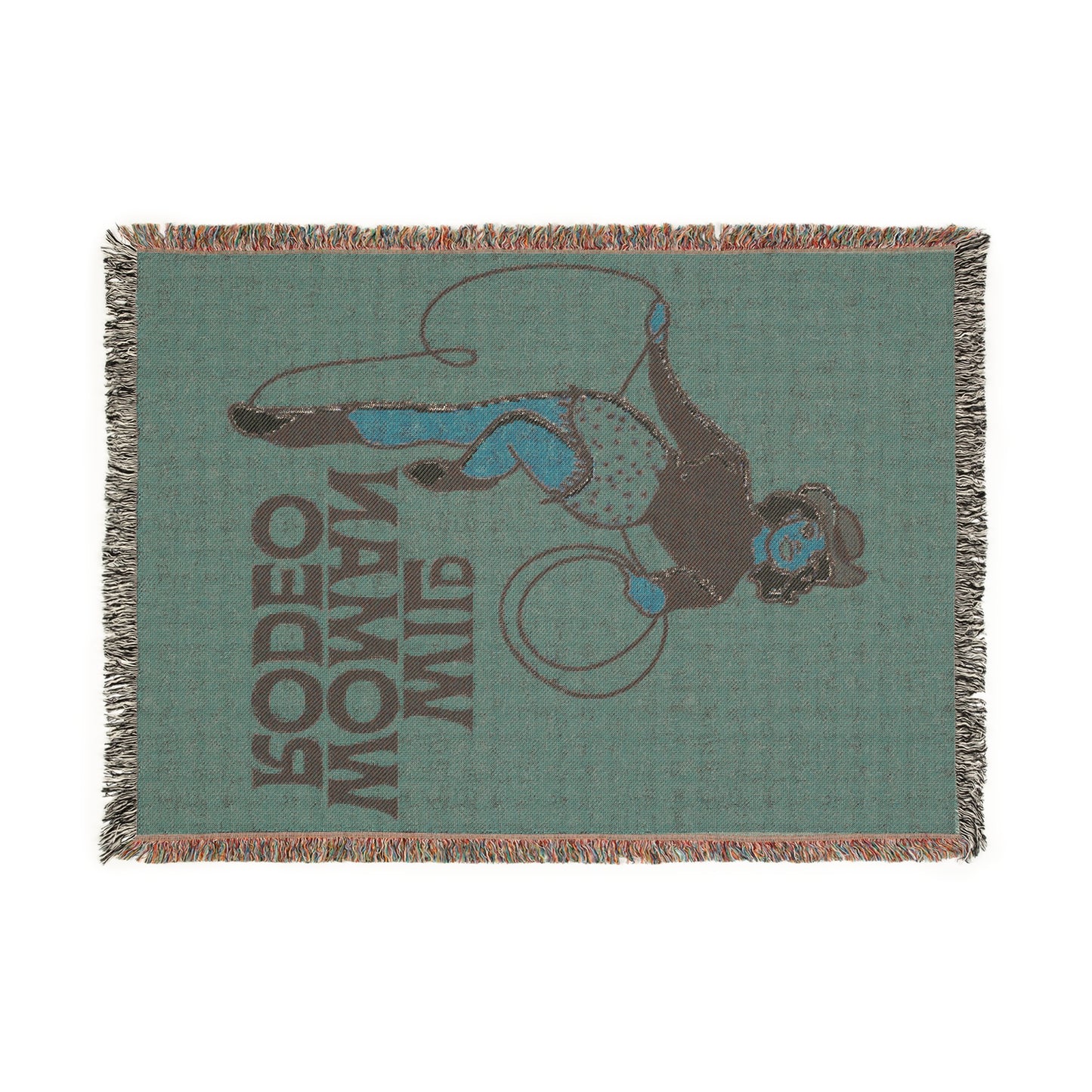 Wild Woman Rodeo Woven Blanket - Orange - miles to shore