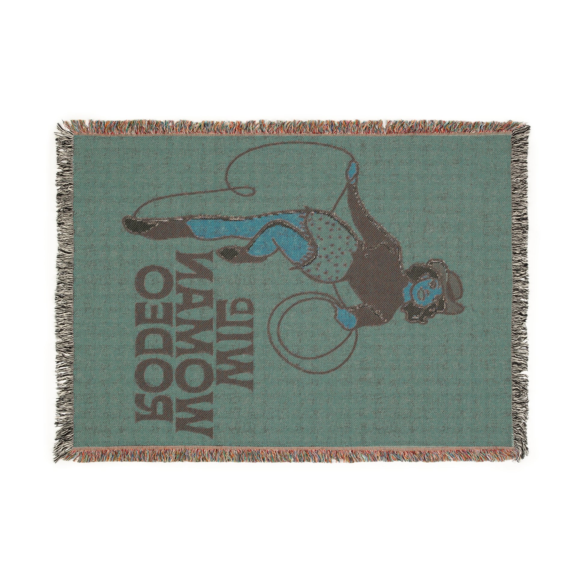 Wild Woman Rodeo Woven Blanket - Orange - miles to shore