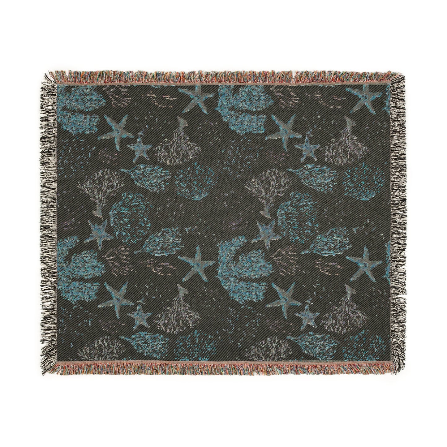 Coral Woven Blanket - miles to shore