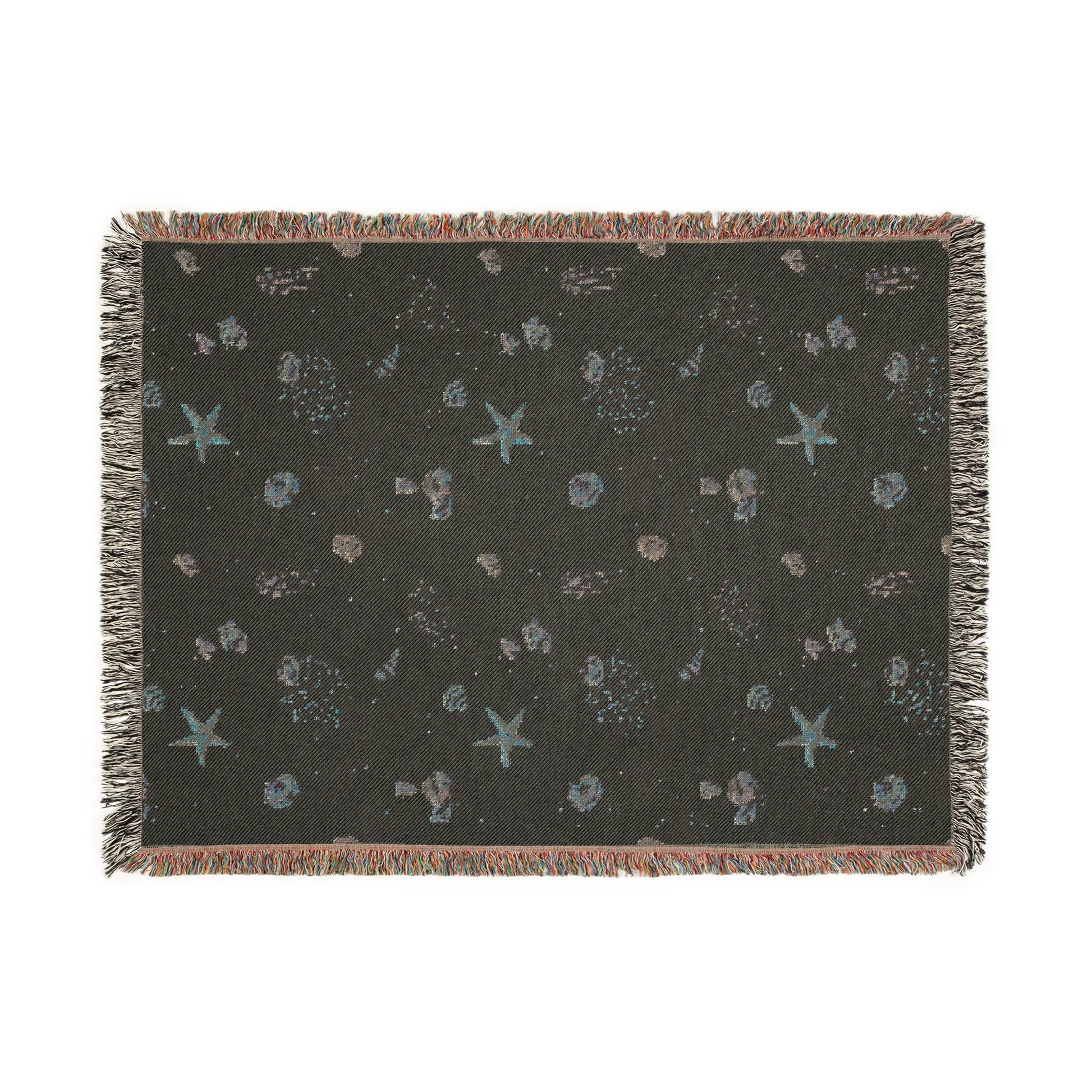 Sand Coral and Shells Woven Blanket - miles to shore