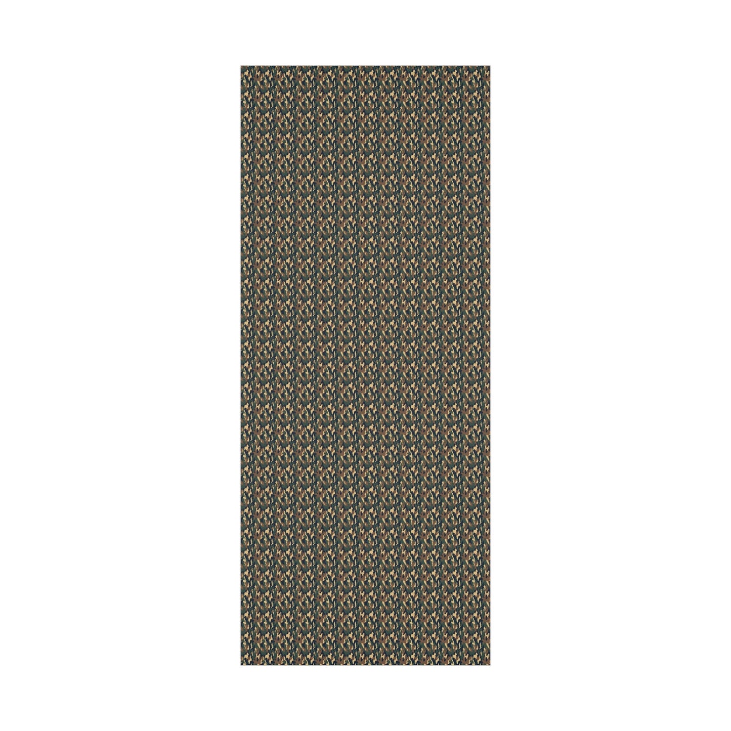 Brown Green Black Military Camo Gift Wrap Paper