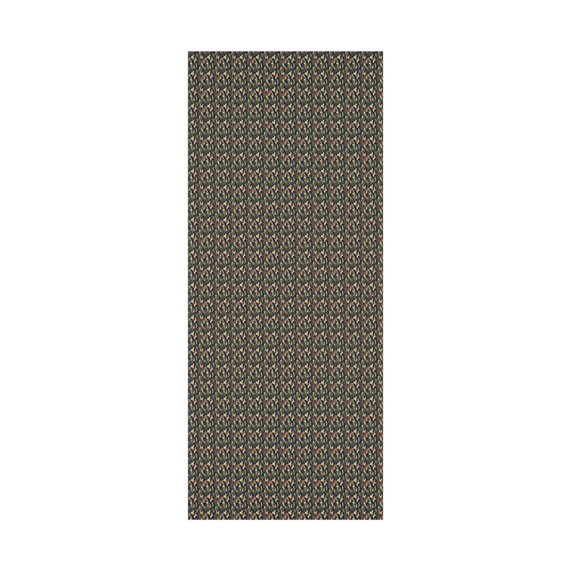 Brown Green Black Military Camo Gift Wrap Paper - miles to shore