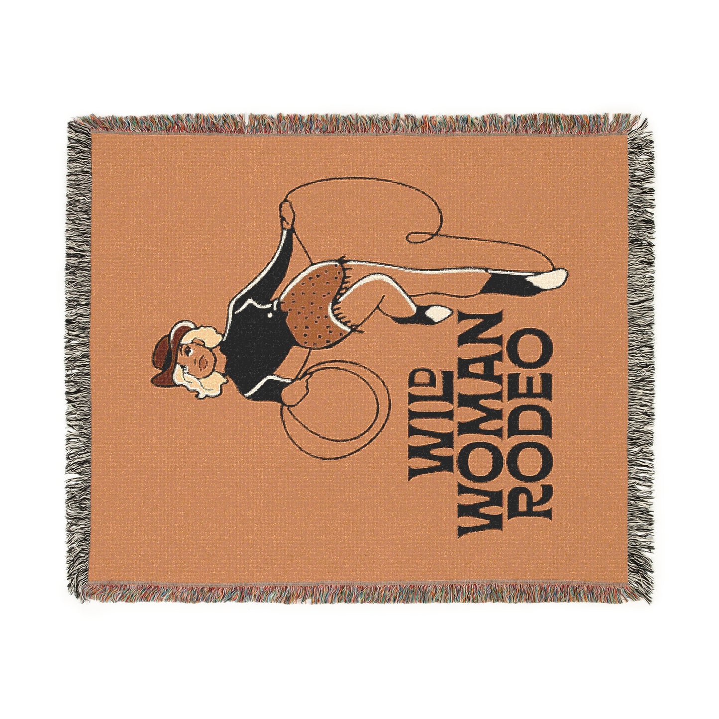 Wild Woman Rodeo Woven Blanket - Crusta - miles to shore