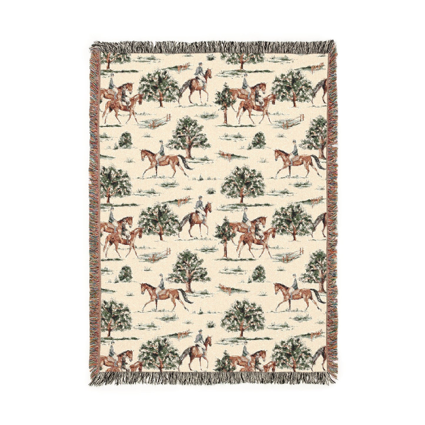 Countryside Equestrian Woven Blanket - miles to shore