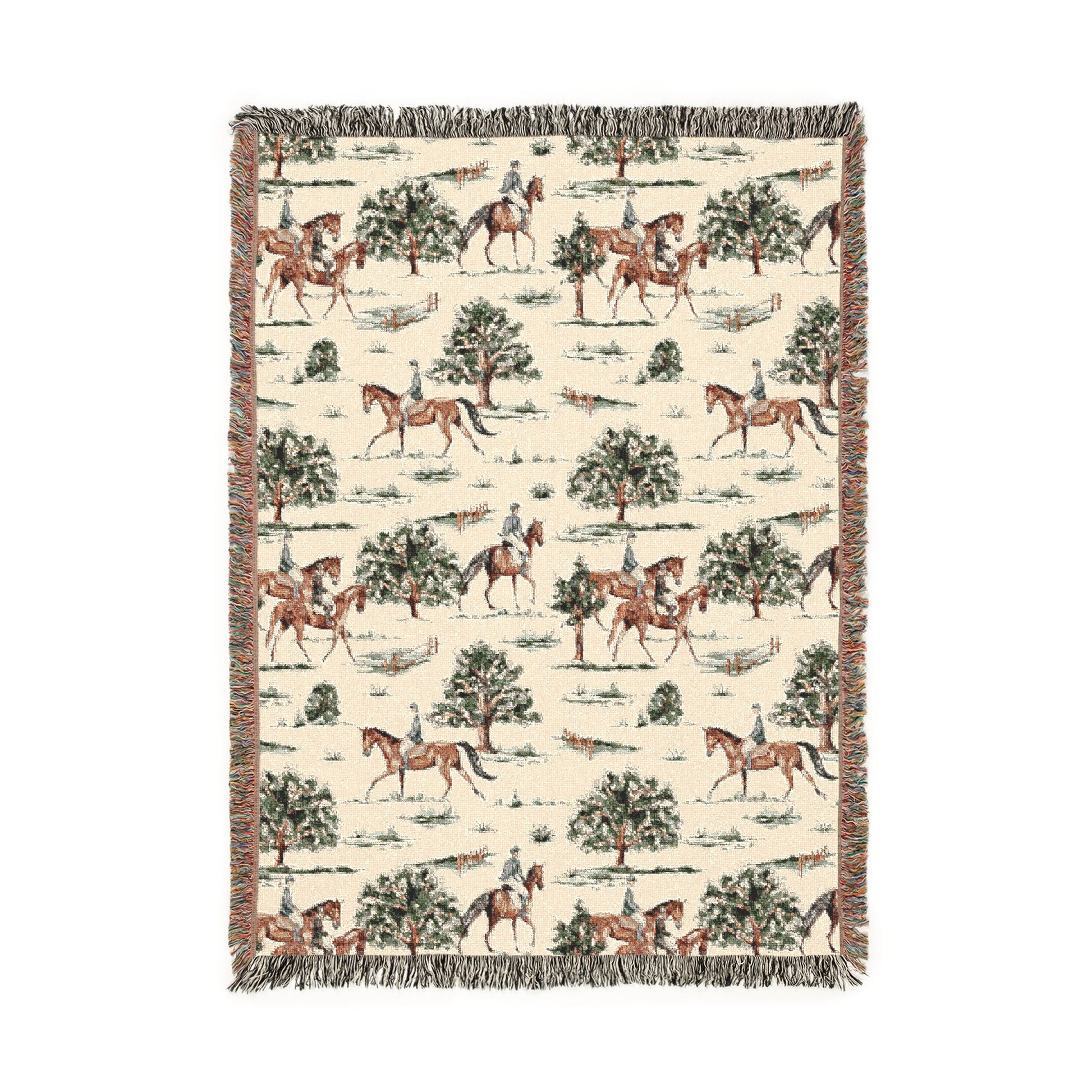 Countryside Equestrian Woven Blanket - miles to shore
