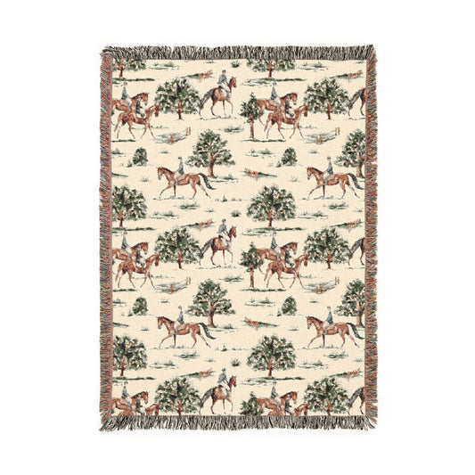 Countryside Equestrian Woven Blanket - miles to shore