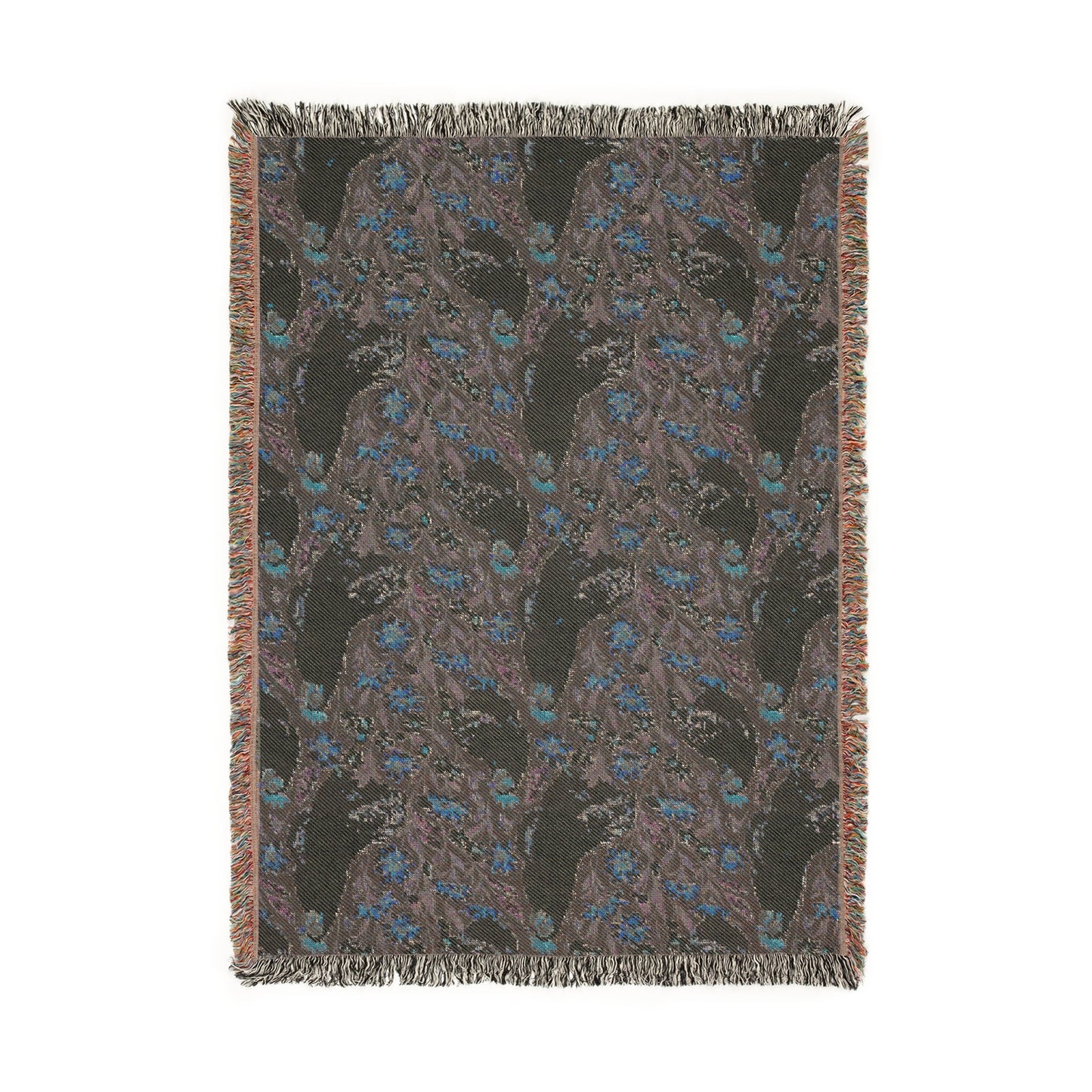 Chickens and Wild Flowers Woven Blanket - miles to shore