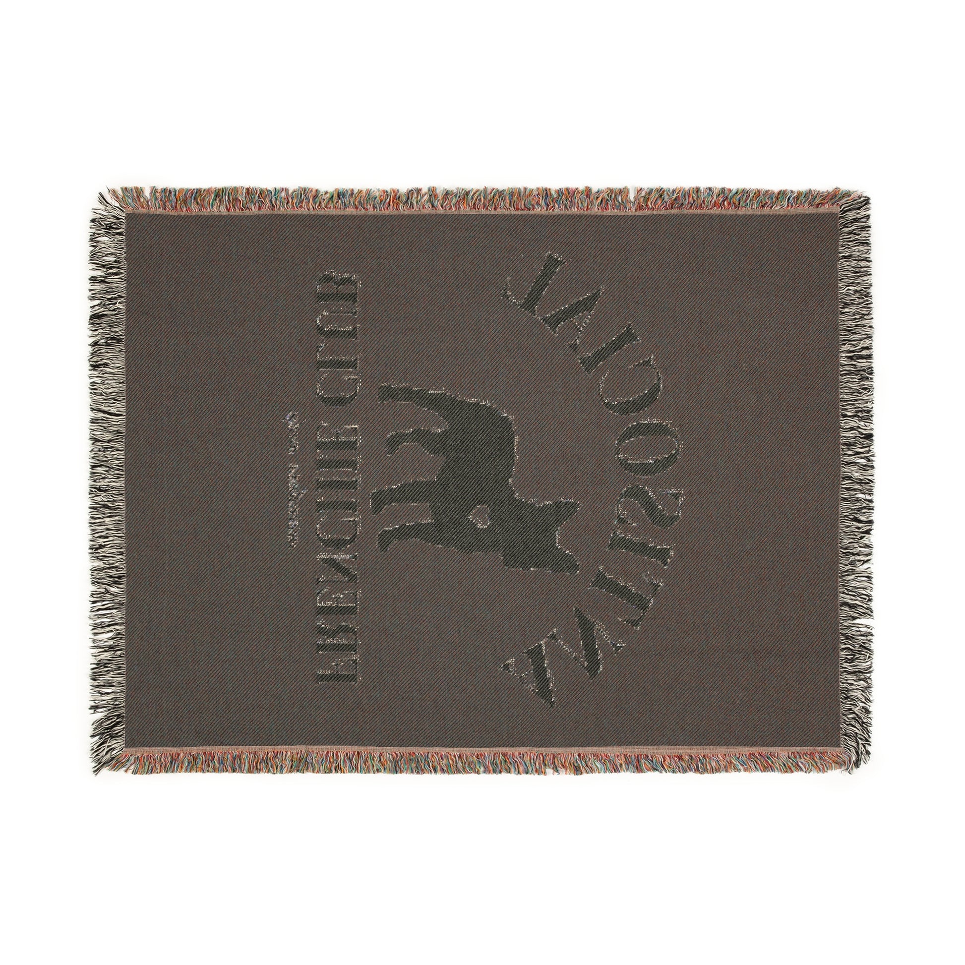 Antisocial Frenchie Club French Bulldog Woven Blanket - miles to shore