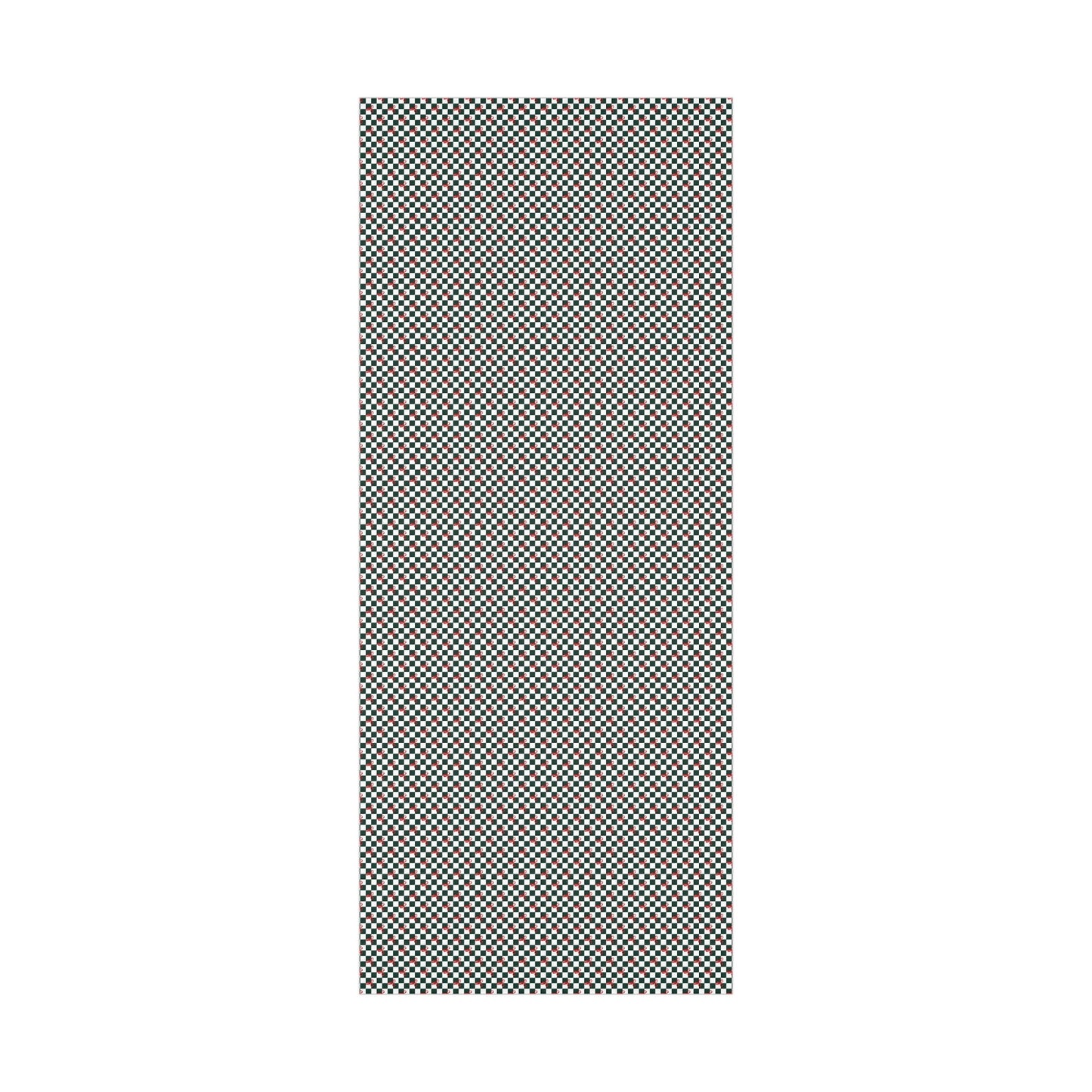 Green Checkered Red Bows Gift Wrap Papers - miles to shore
