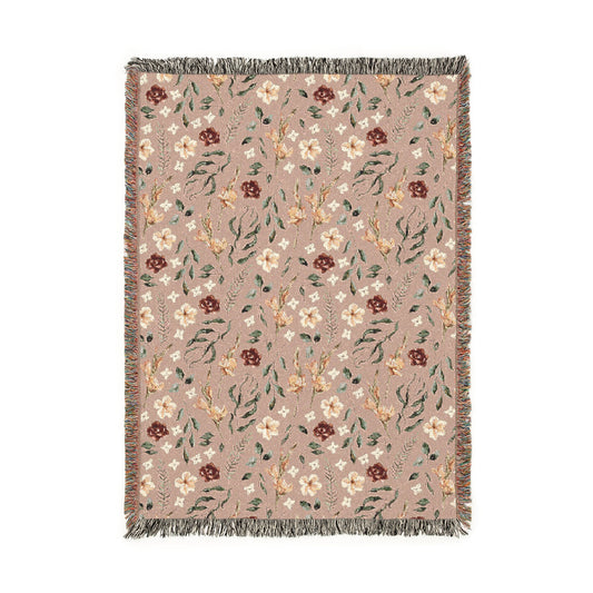 Floral Woven Blanket - miles to shore