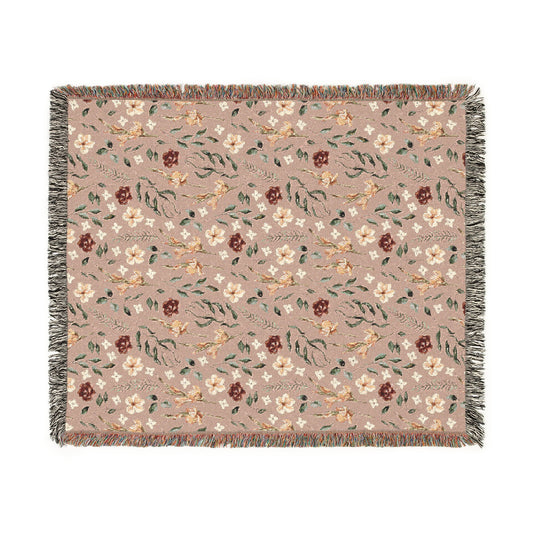 Floral Woven Blanket - miles to shore
