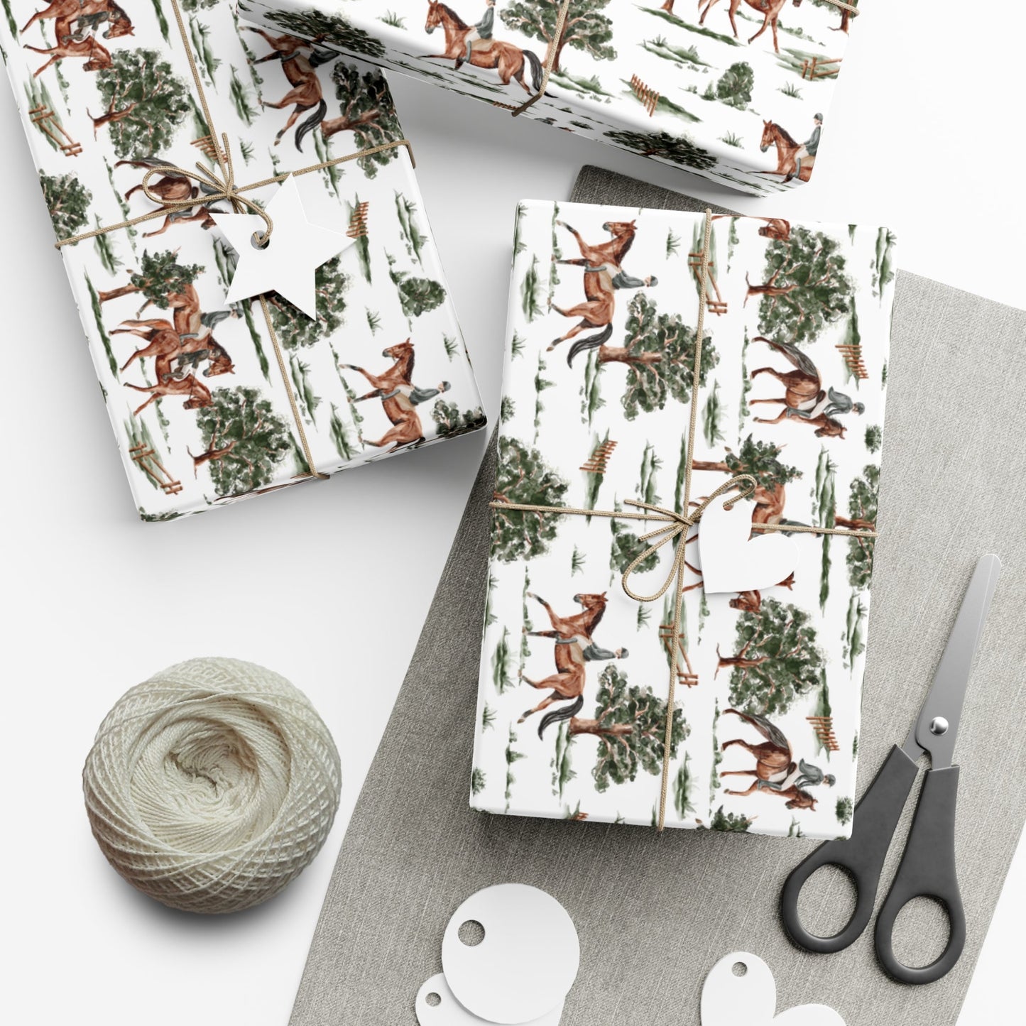 Horse and Trees Gift Wrap Papers - miles to shore