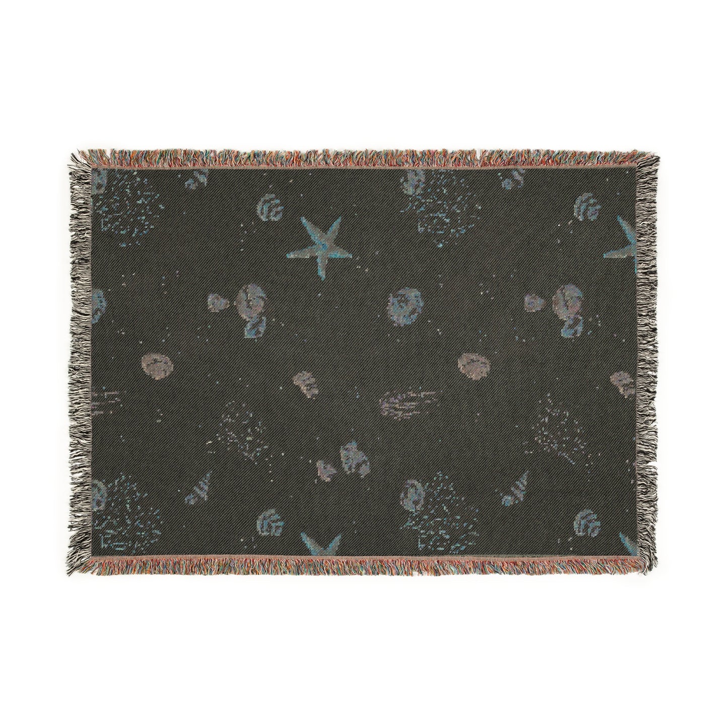 Sand Coral and Shells Woven Blanket - miles to shore