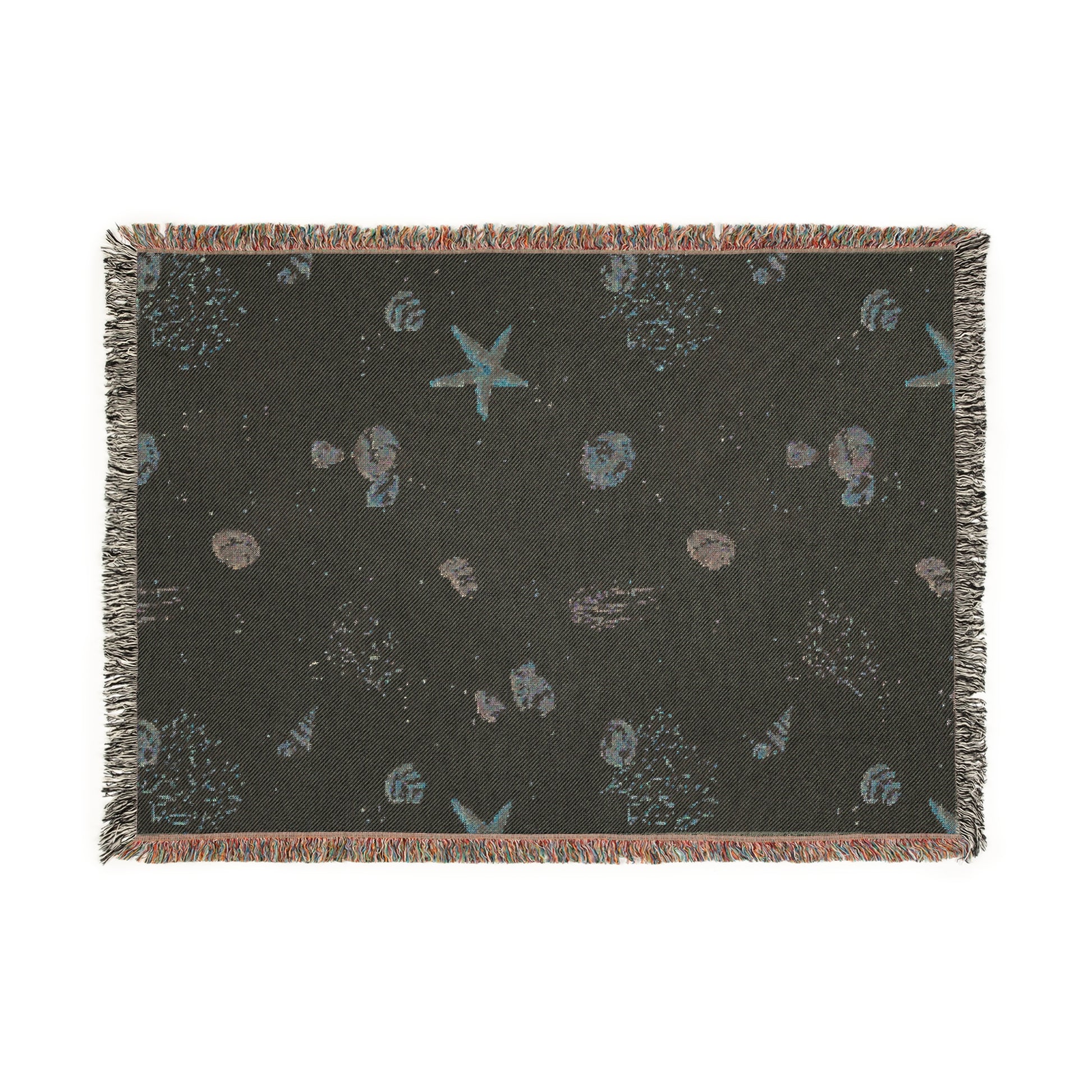 Sand Coral and Shells Woven Blanket - miles to shore