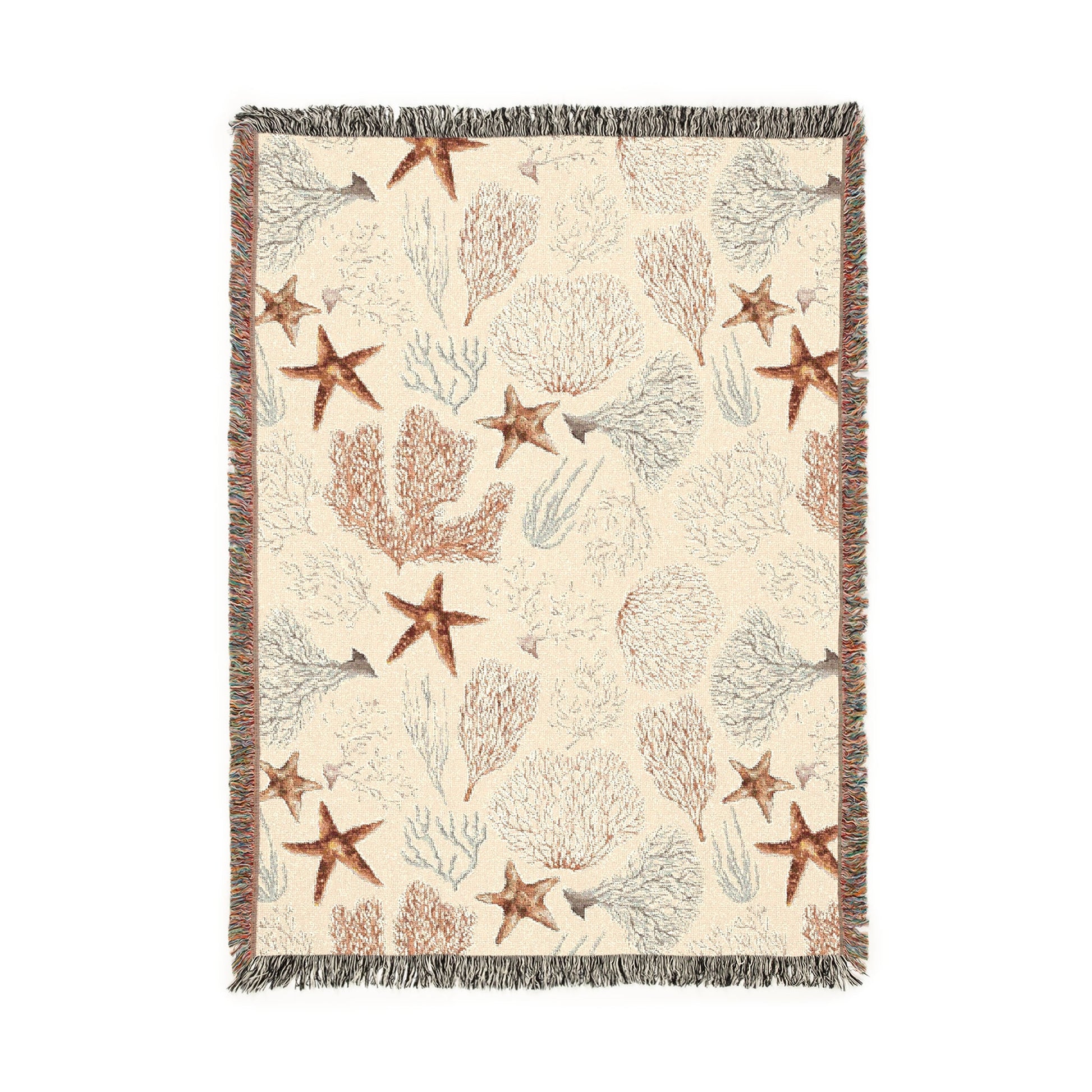 Coral Woven Blanket - miles to shore