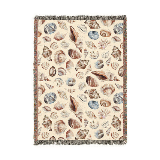 Shells Woven Blanket - miles to shore
