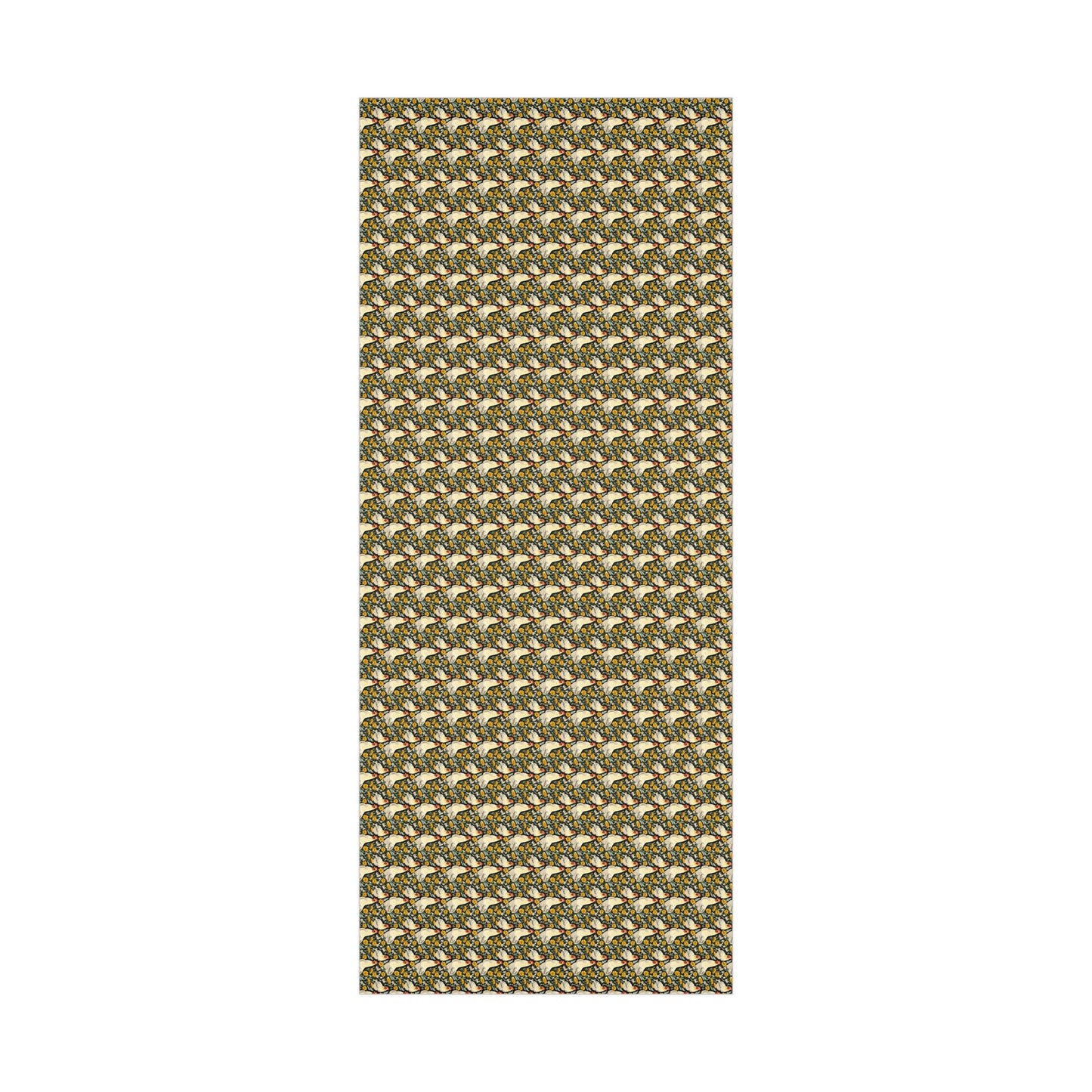 Floral Chickens Gift Wrap Paper - miles to shore