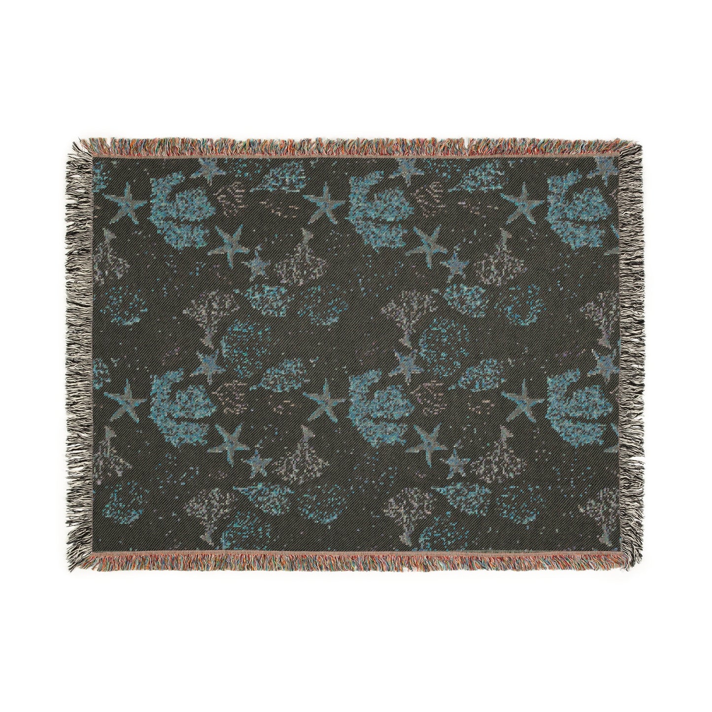 Coral Woven Blanket - miles to shore