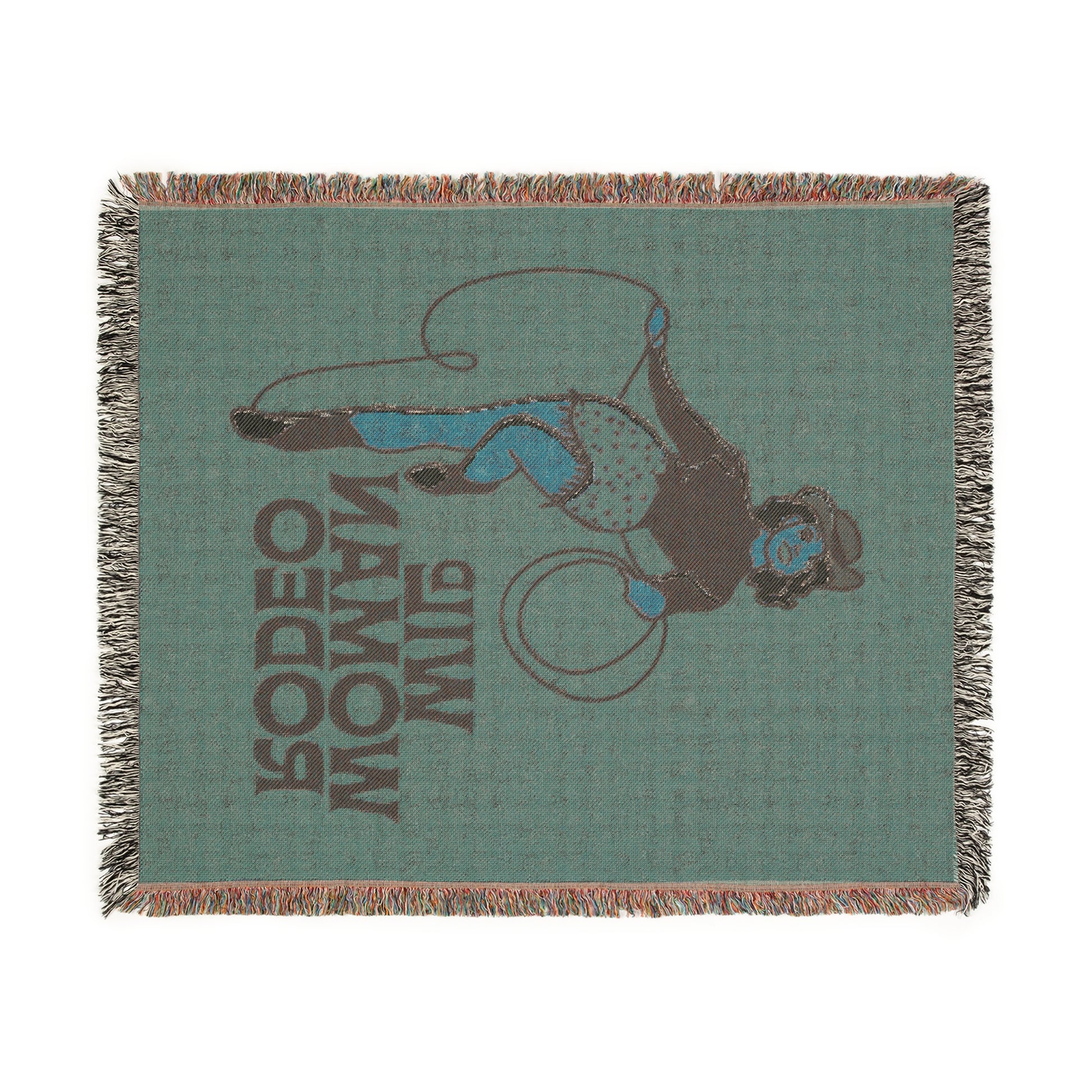 Wild Woman Rodeo Woven Blanket - Orange - miles to shore