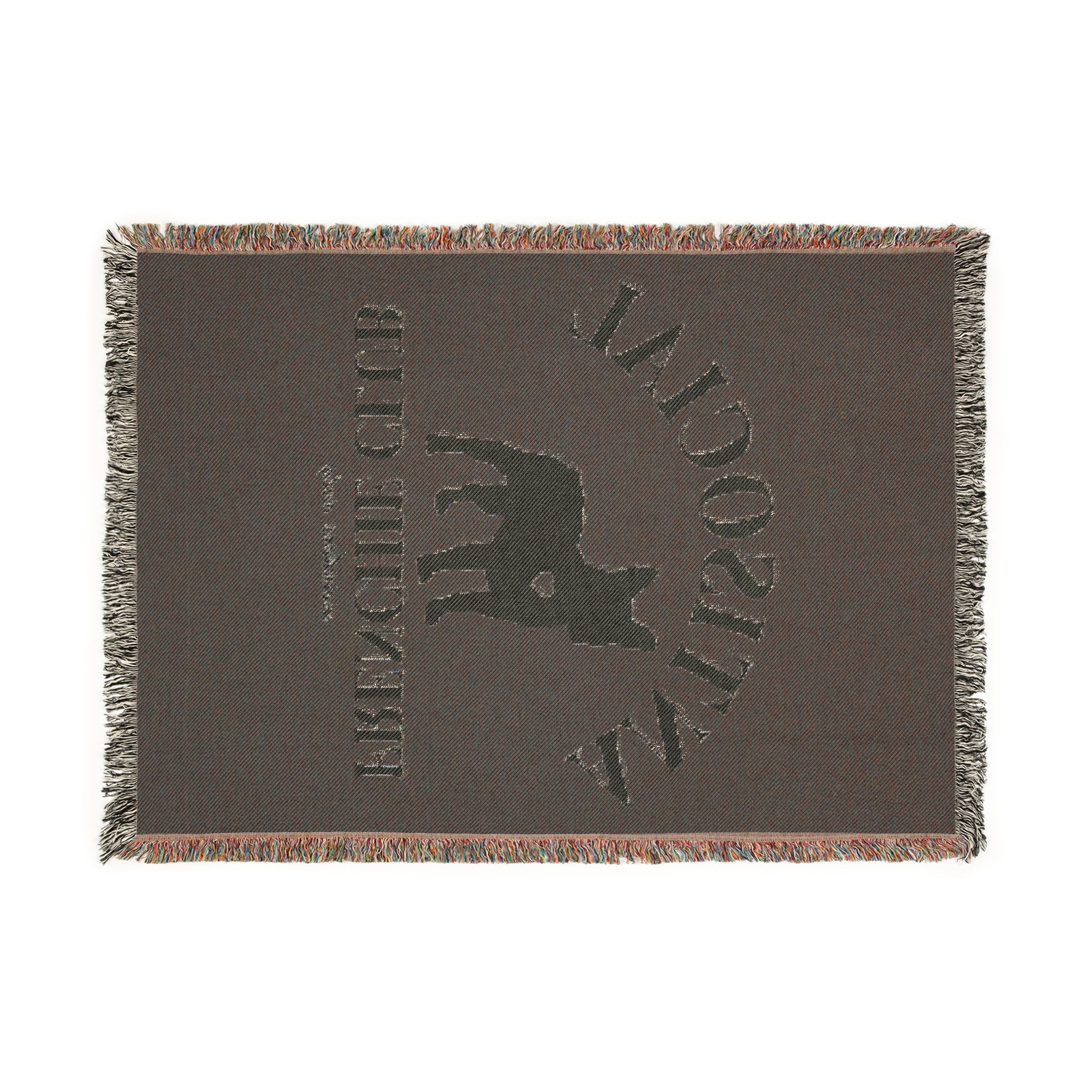 Antisocial Frenchie Club French Bulldog Woven Blanket - miles to shore