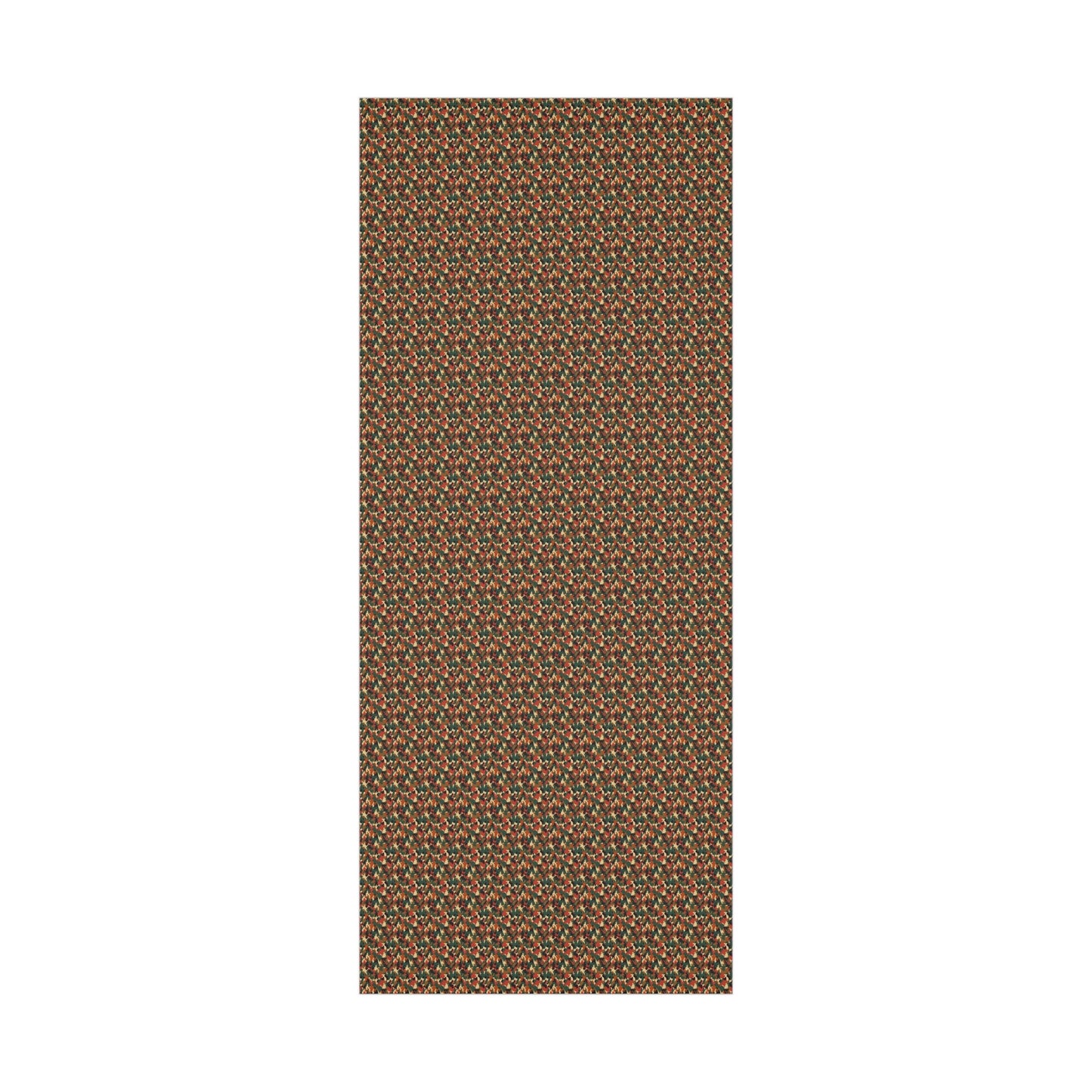 Brown Green Red Military Camo Gift Wrap Paper