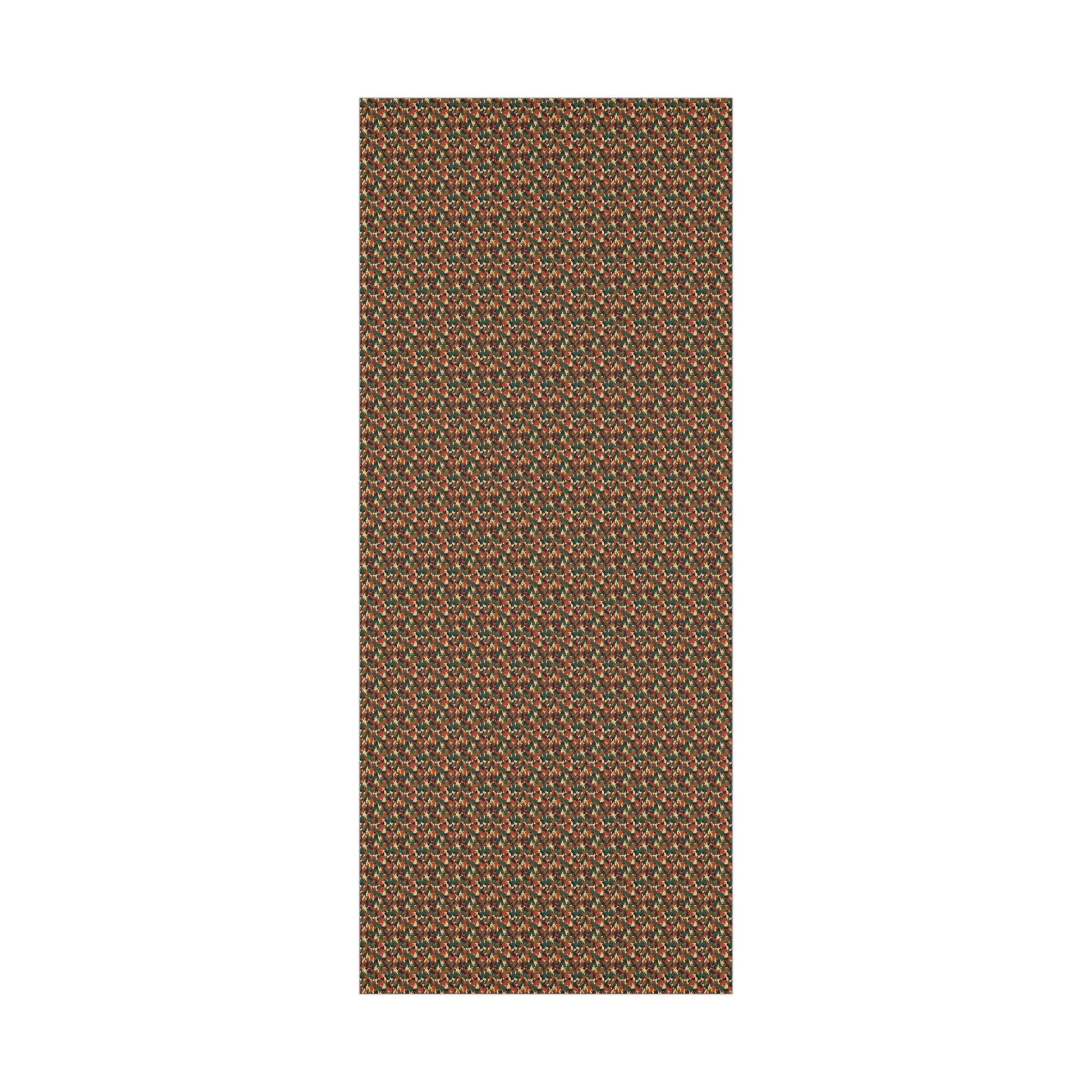 Brown Green Red Military Camo Gift Wrap Paper - miles to shore