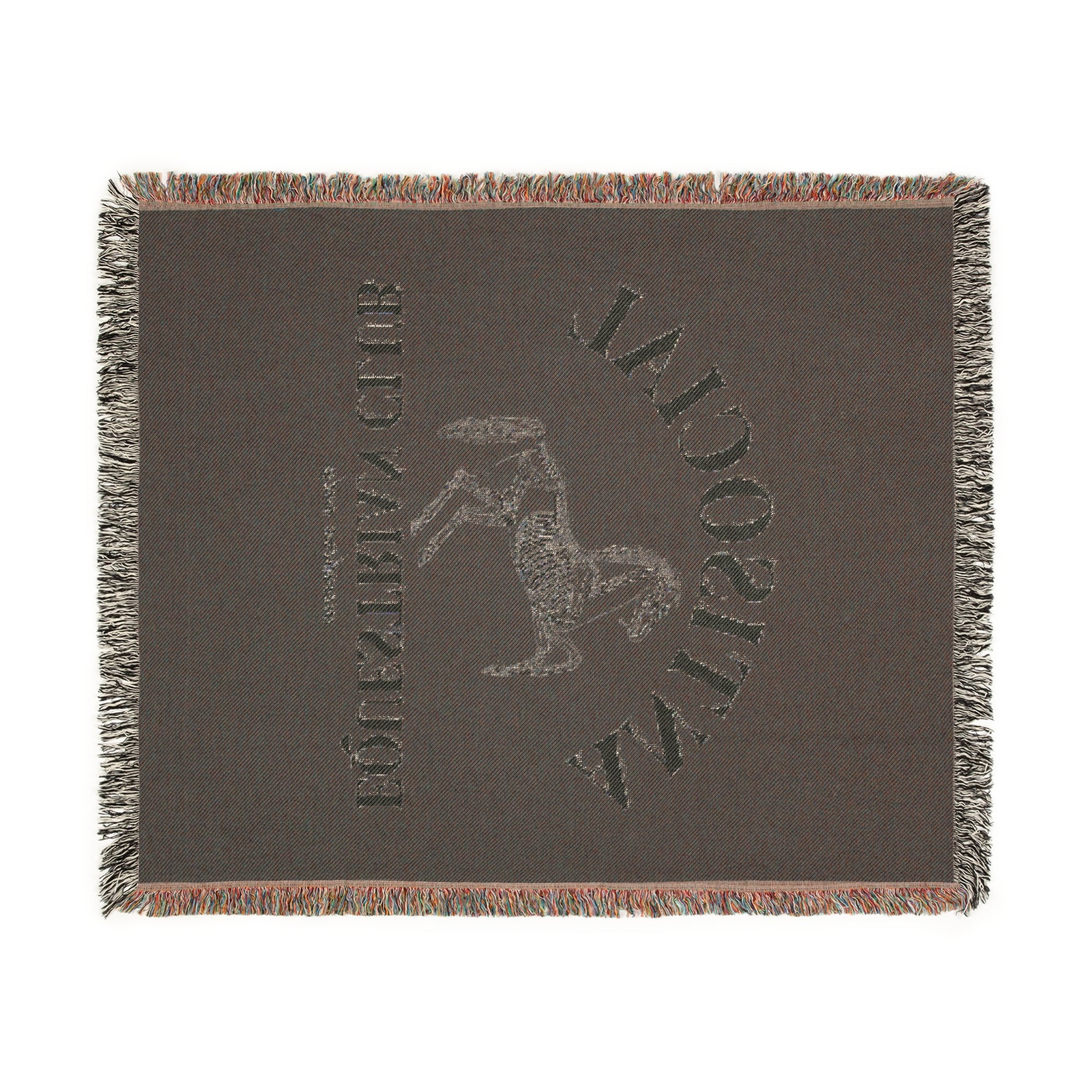 Antisocial Equestrian Club Skeleton Horse Woven Blanket - miles to shore