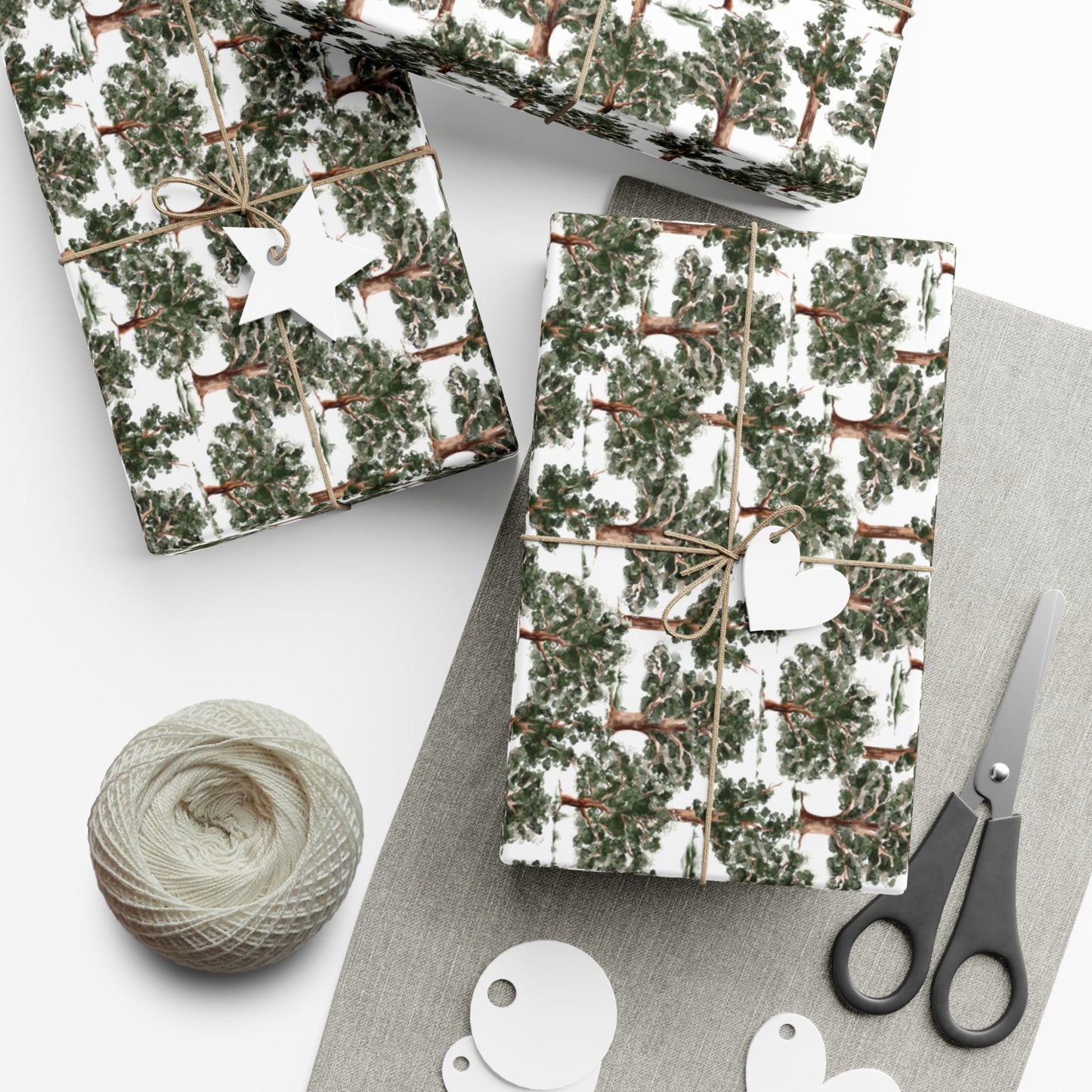 Trees Gift Wrap Papers - miles to shore
