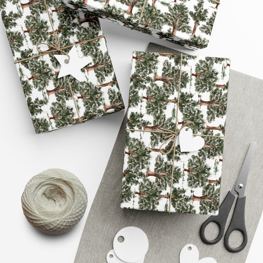 Trees Gift Wrap Papers - miles to shore