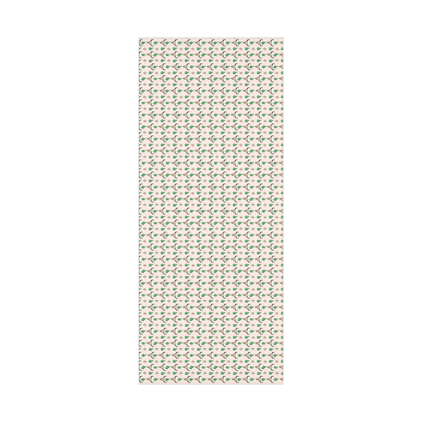Western Steer Skull and Cactus Gift Wrap Paper - miles to shore