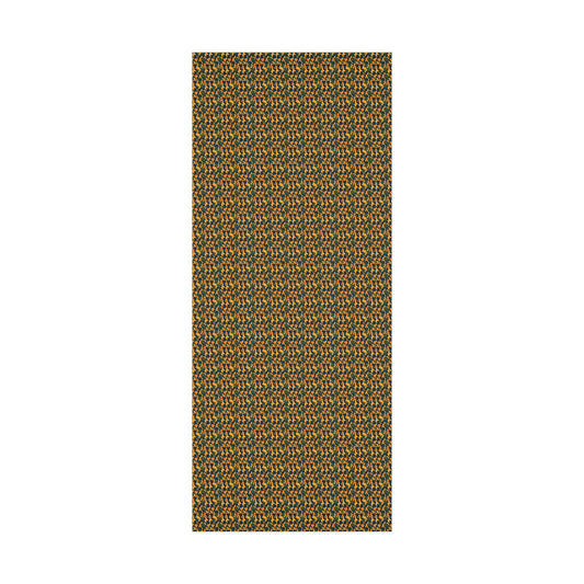 Orange Green Military Camo Gift Wrap Paper - miles to shore