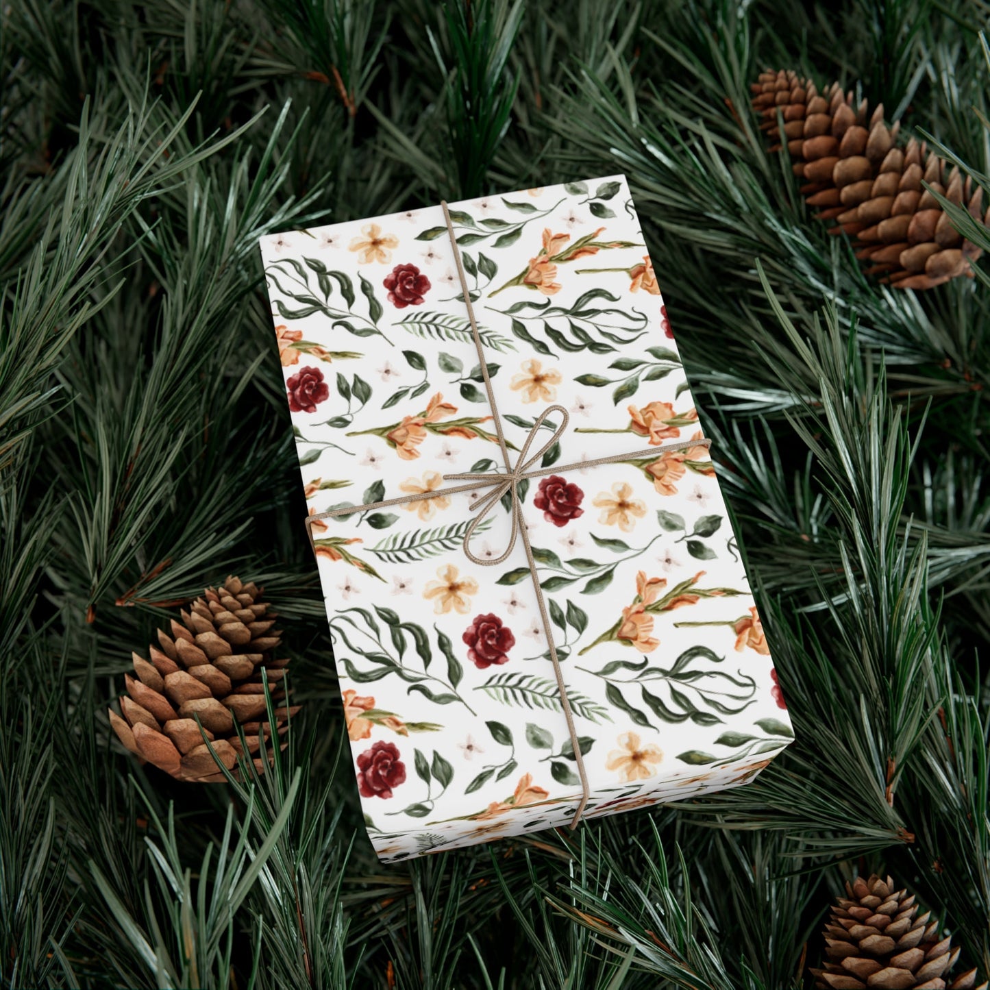 Fall Flowers Gift Wrap Papers - miles to shore