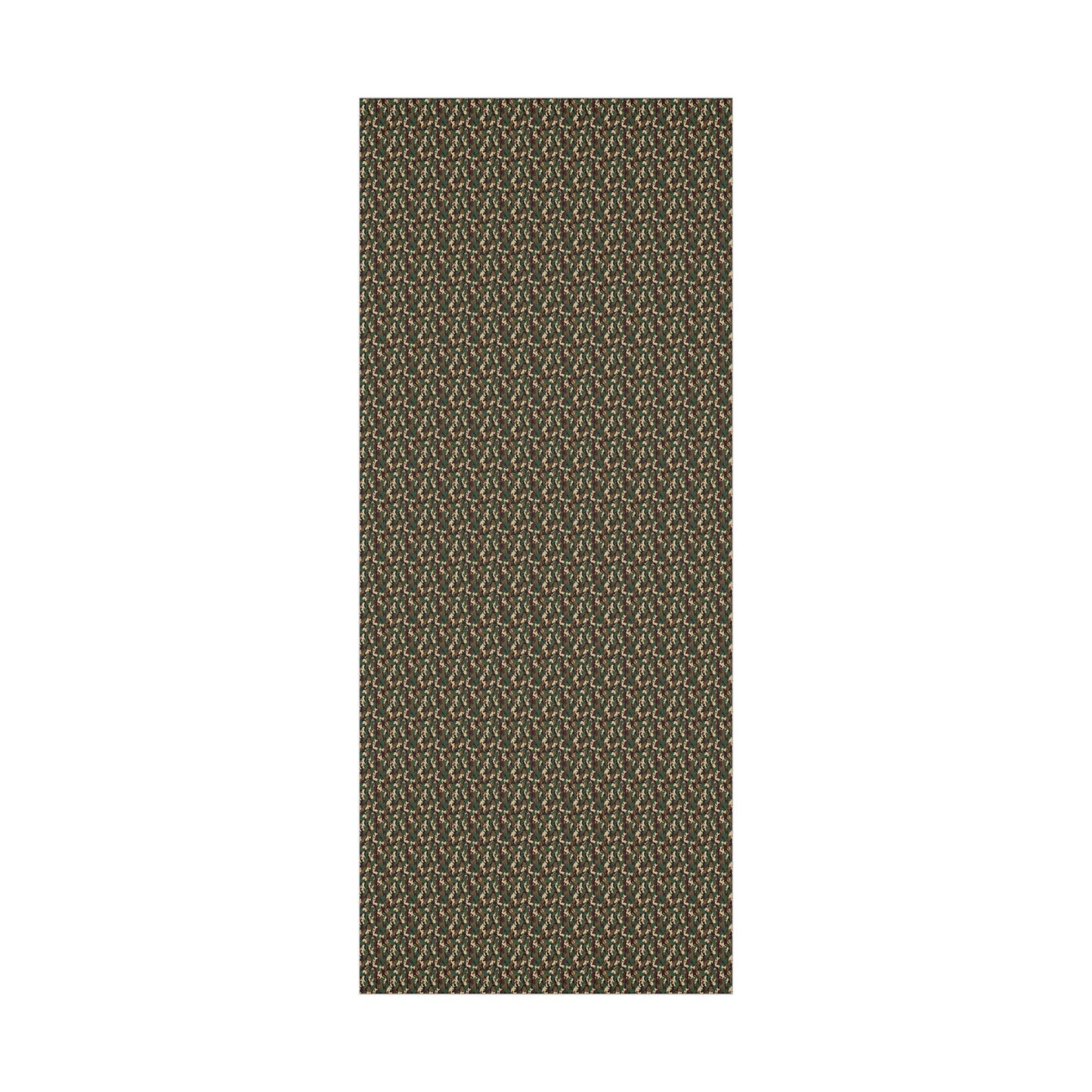 Brown Green Black Military Camo Gift Wrap Paper - miles to shore