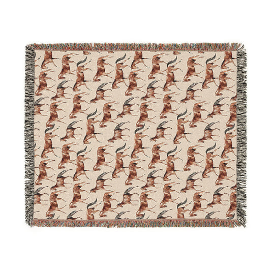 Horses Woven Blanket - miles to shore