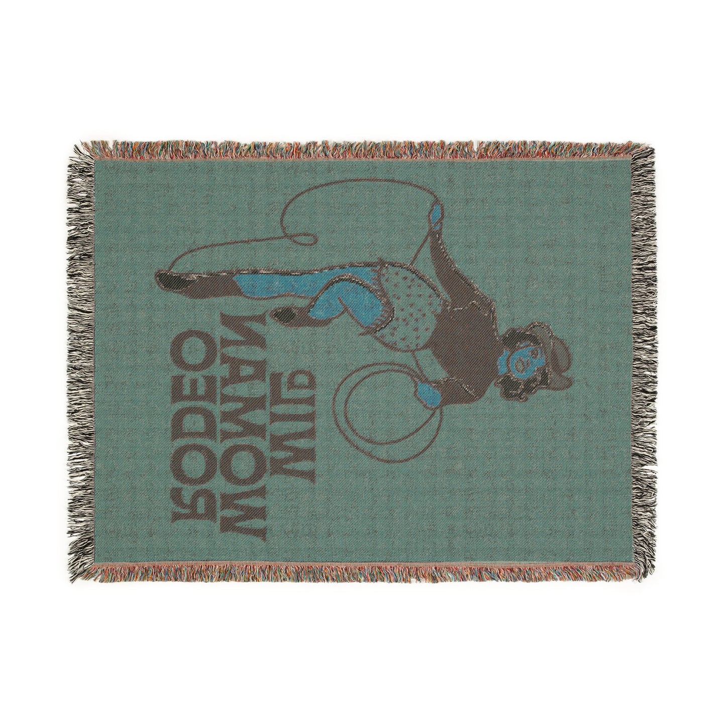 Wild Woman Rodeo Woven Blanket - Orange - miles to shore