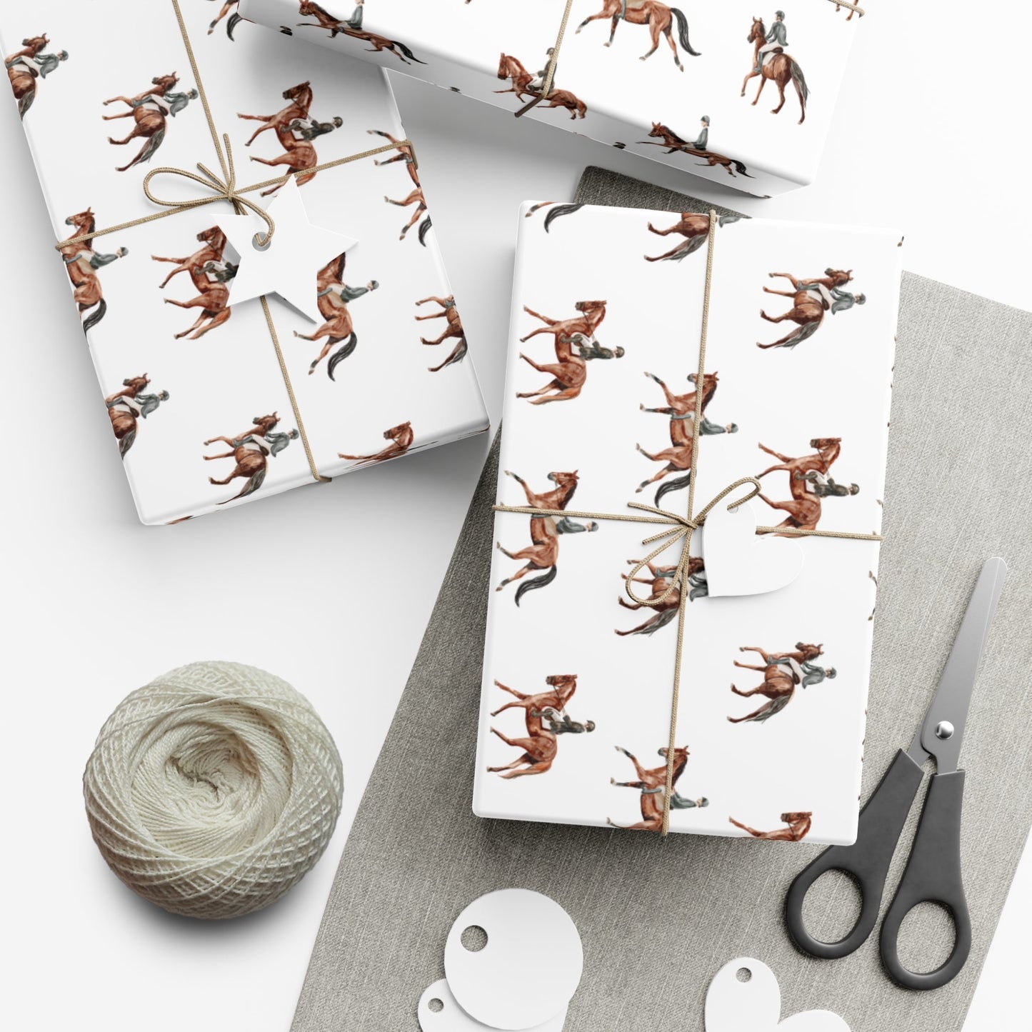 Equestrian Gift Wrap Papers - miles to shore