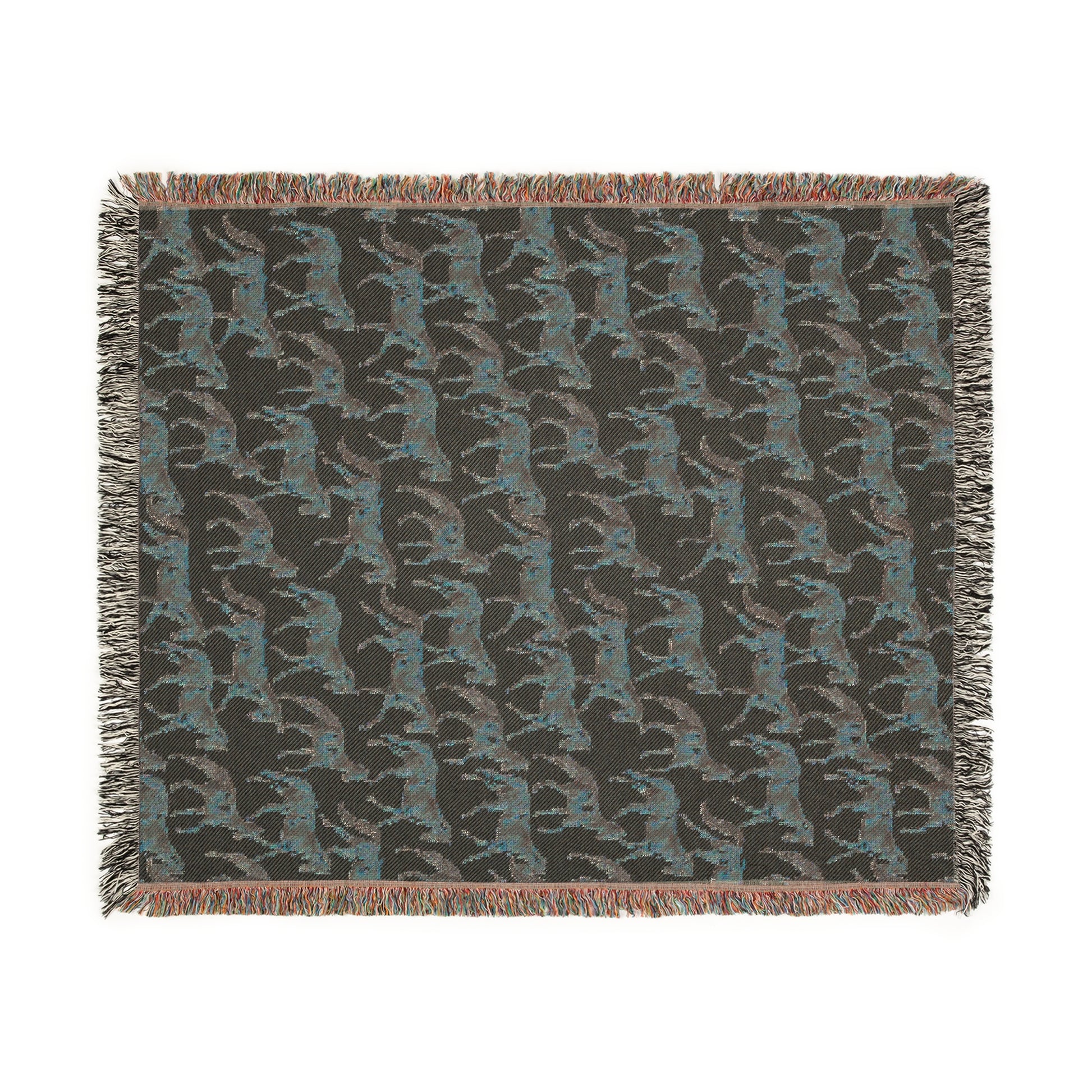 Horses Woven Blanket - miles to shore