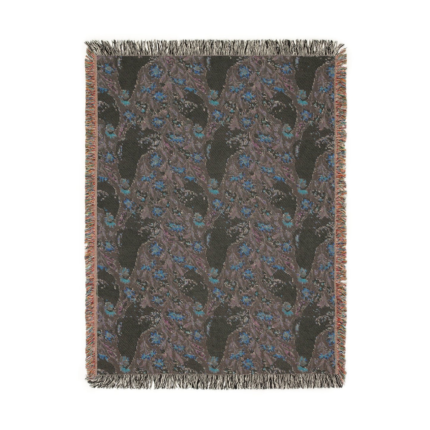 Chickens and Wild Flowers Woven Blanket - miles to shore