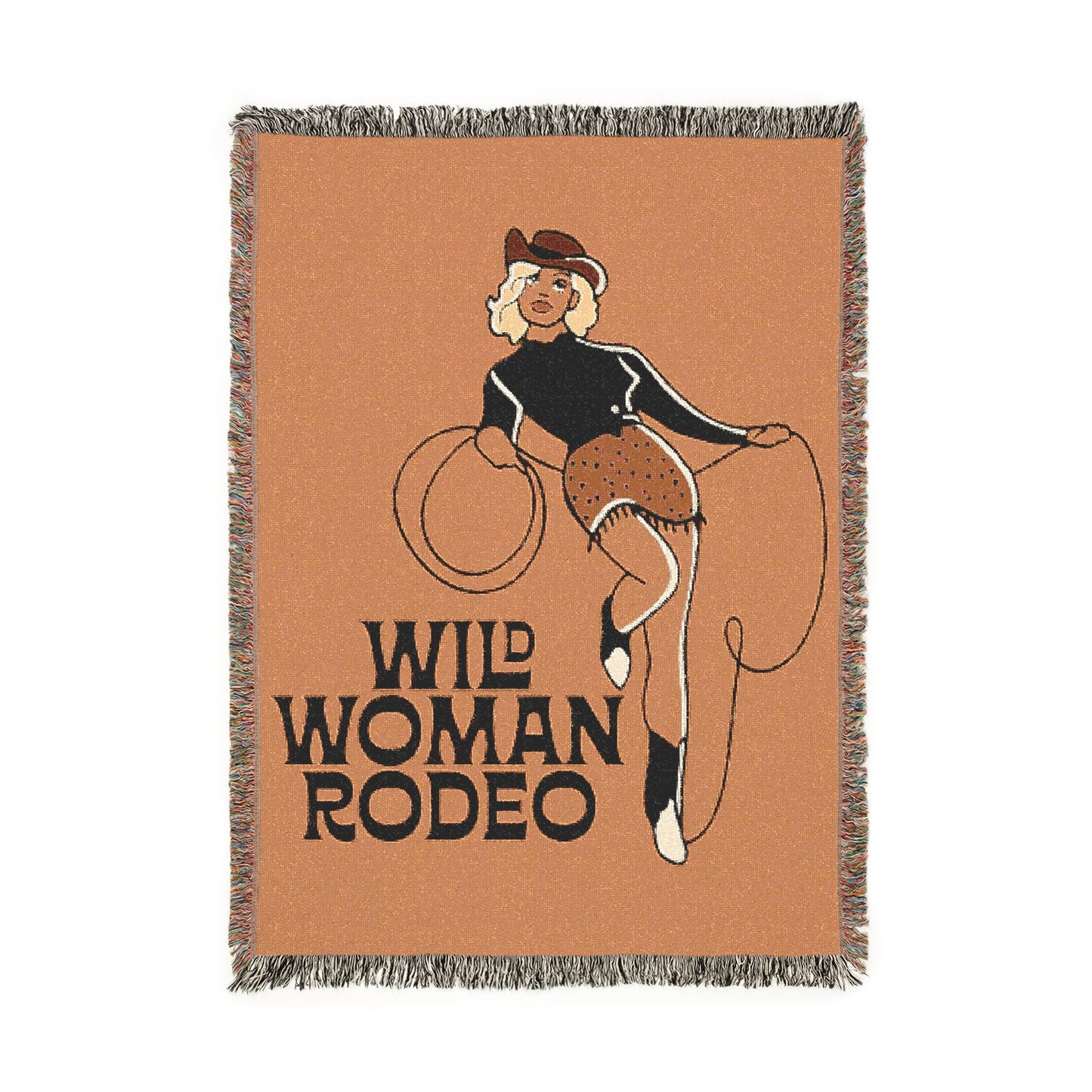 Wild Woman Rodeo Woven Blanket - Crusta - miles to shore