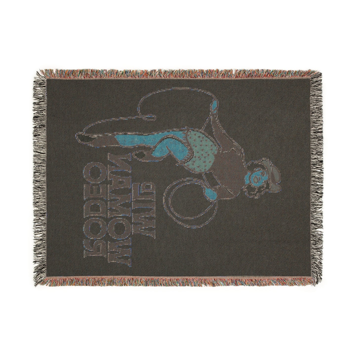 Wild Woman Rodeo Woven Blanket - Yellow - miles to shore