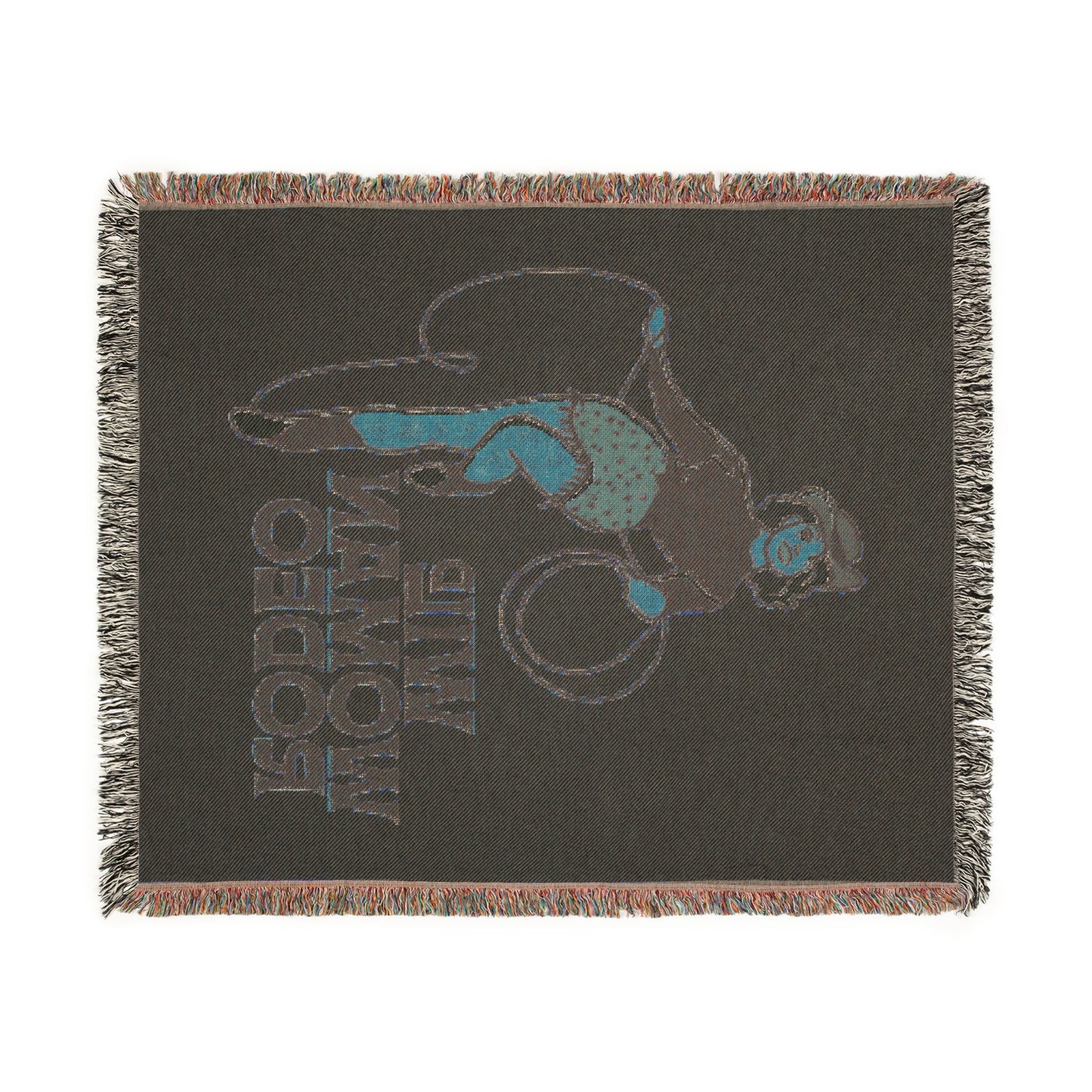 Wild Woman Rodeo Woven Blanket - Yellow - miles to shore