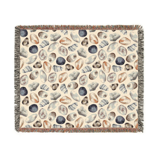 Shells Woven Blanket - miles to shore
