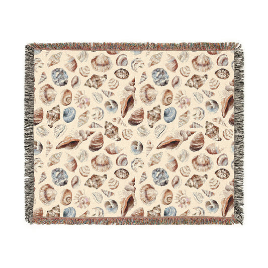 Shells Woven Blanket - miles to shore