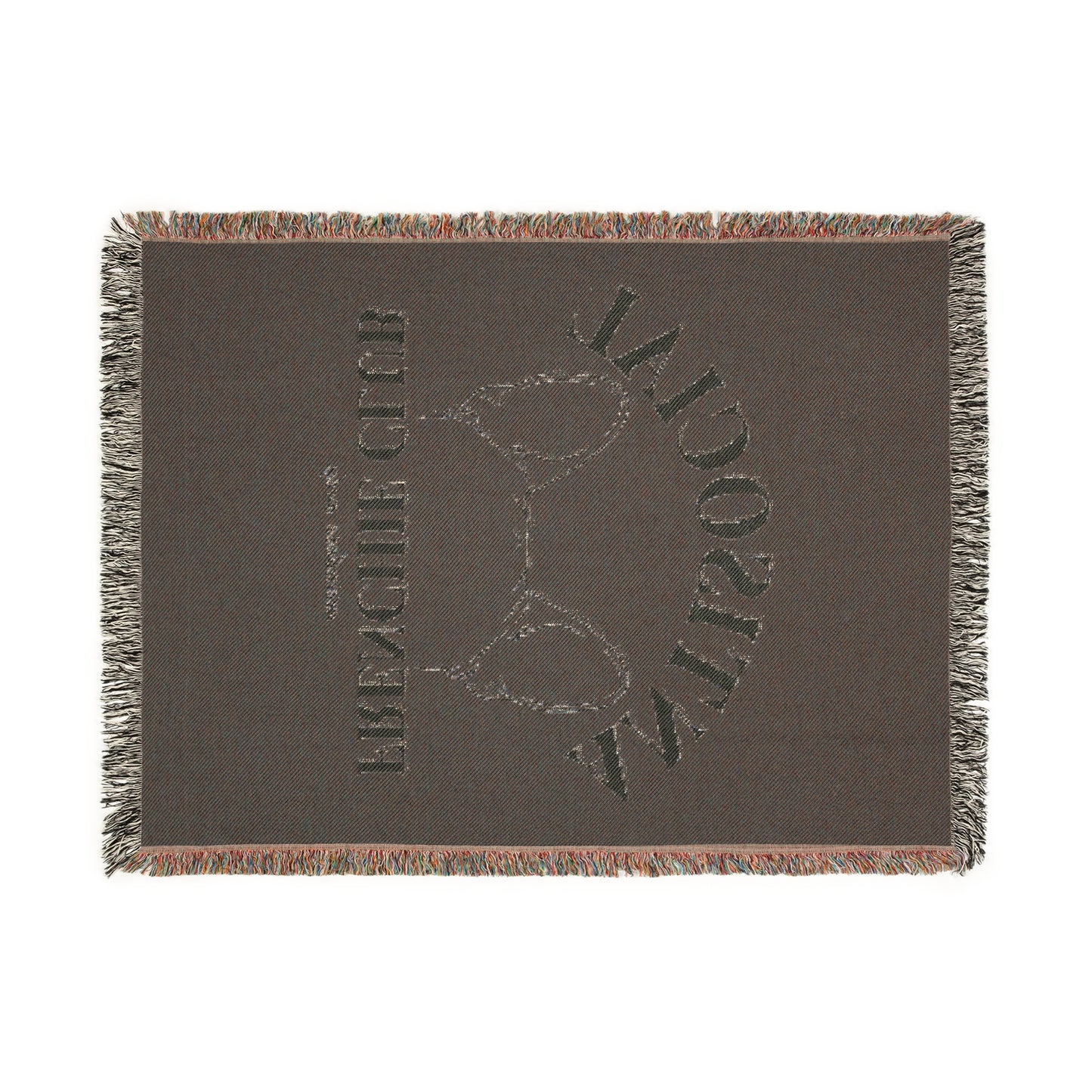 Antisocial Frenchie Club French Bulldog Ears Woven Blanket