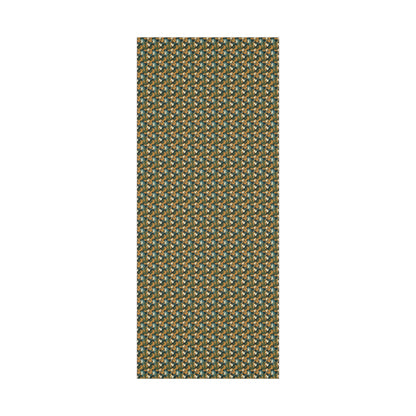 Orange Green Blue Smudge Military Camo Gift Wrap Paper