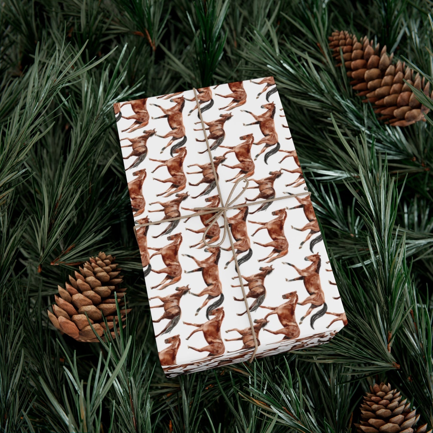 Brown Horse Gift Wrap Papers