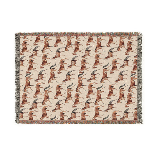 Horses Woven Blanket