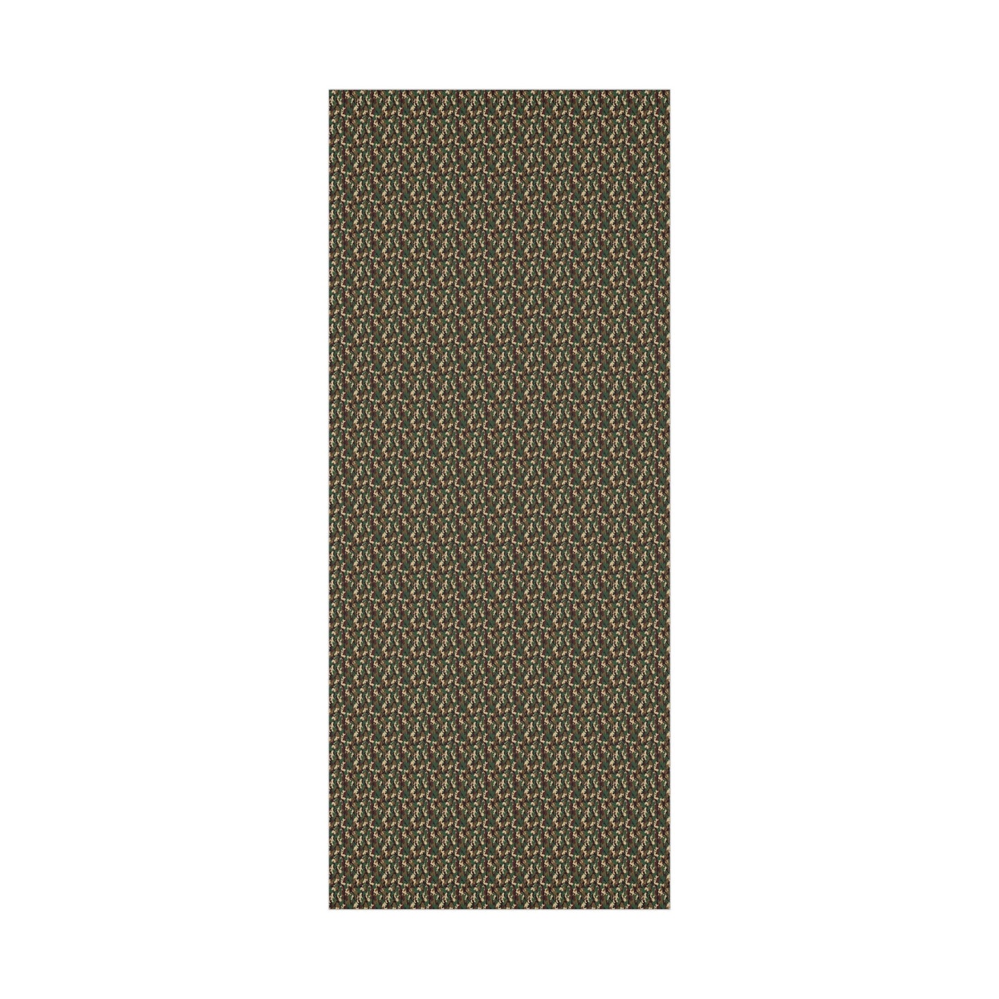 Brown Green Black Military Camo Gift Wrap Paper