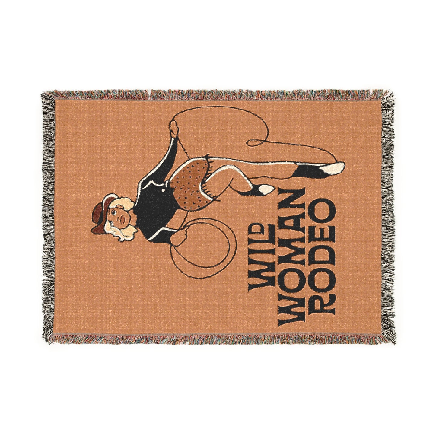 Wild Woman Rodeo Woven Blanket - Crusta