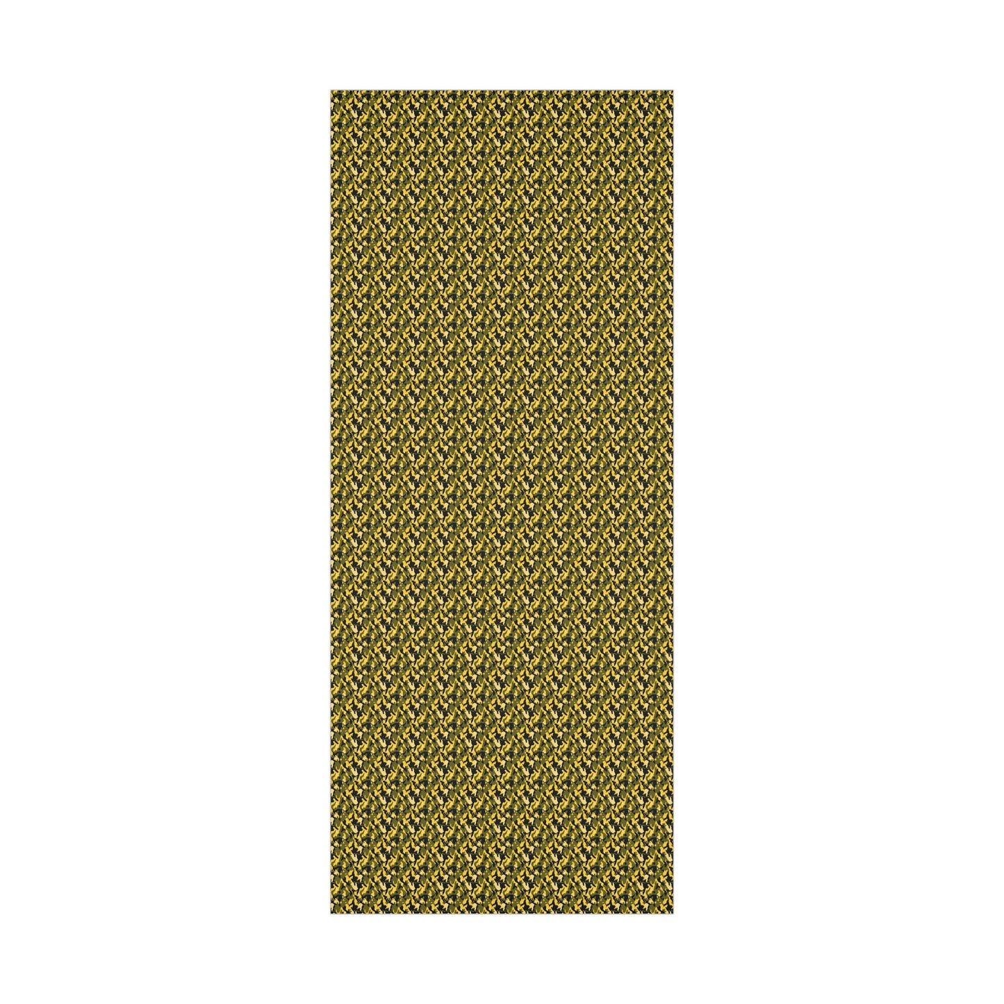 Yellow Green Black Military Camo Gift Wrap Paper